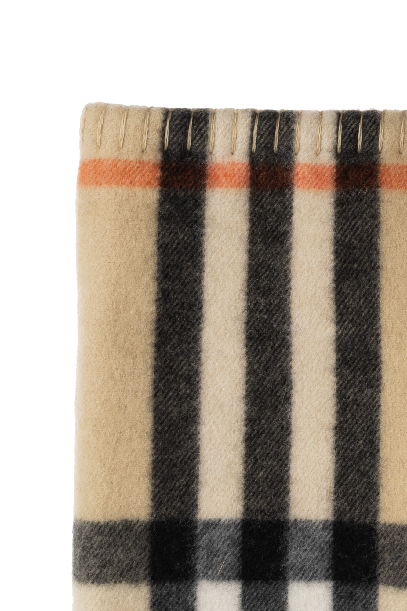 Beige Turtleneck with a check pattern Burberry - Vitkac GB